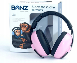 Protihlukové slúchadlá Baby Banz EM010, ružové