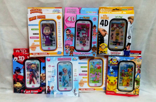 DOTYKOVÝ SMARTFÓN MASHA A MEDVEĎ ZMRZNUTÝ POKEMON PEPPA PIG