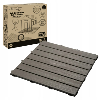 SMOBY PODLAHA DO ZÁHRADNÝCH DOMKOV 6 PRVKOV 45X45CM RECYKLOVANÝ PLAST