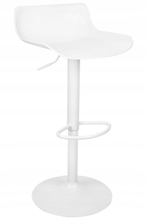 Taburetka King Home, biela, 96 cm, plast