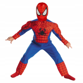 Chlapčenský kostým - Maska kostýmov Spiderman svalové oblečenie 98/110