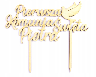 Prijímanie topper Meno prvého svätého prijímania!