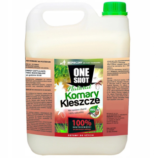 Tekutý prípravok proti kliešťom a komárom One Shot 6 kg 5000 ml