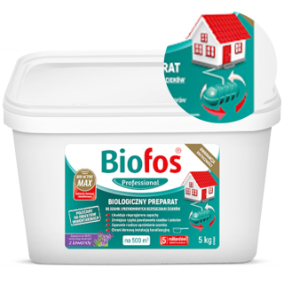 Prostriedok do žumpy, septiku - BIOFOS Professional kanalizačné žumpa 5 kg