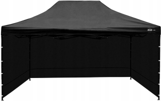 Záhradný stan, pavilon - AGA stan 3 steny 4,5 x 3 x 2,9 m čierny
