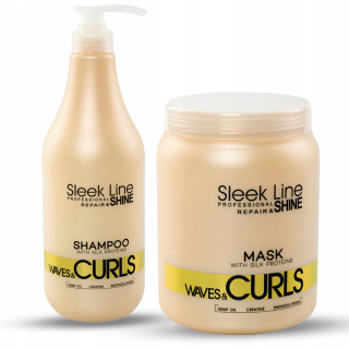 STAPIZ Waves&Curls šampón + maska na kučeravé vlnité vlasy 1000 ml