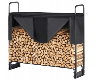 Krbový koš na drevo - KNIHOVNA STOJAN NA DREVENÝ OHNIVÝ KOV +OBAL