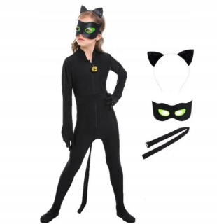 Detský unisex kostým - Black Cat Dress Masguise 104/110 Ladybug