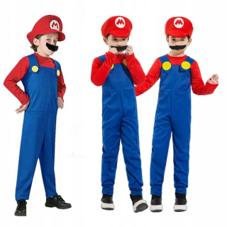 Chlapčenský kostým - Kostým Super Mario 10L 130-140 cm XL