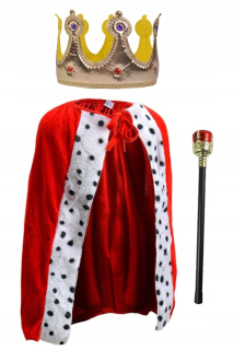 Chlapčenský kostým - Kráľ's Outfit King Cape