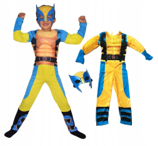 Chlapčenský kostým - Outfit + maska Wolverine Mutants Svaly 110/116 s