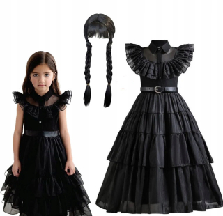 Dievčenský kostým - STREDA PRIDÁVA OUTFIT ŠATY + Parochňu 128 / 134
