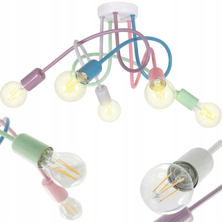 Závesné svietidlo LED-ONE Osvetlenie 5 - E27 svetelných bodov