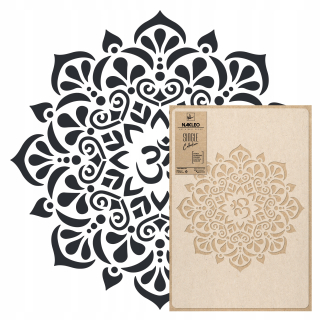 Šablóna maľovanie stenu - Viacnásobná predloha / 45x65 / OM MANDALA