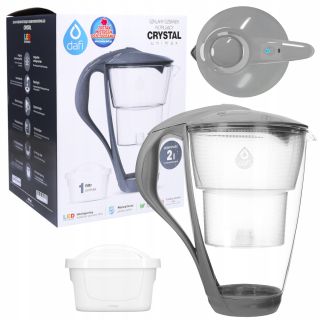 Filtračná kanvica fľaša - Dafi Crystal + Dug za sklenený filter Unimax