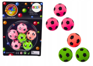 Sada gumených futbalových lôpt 6 ks
