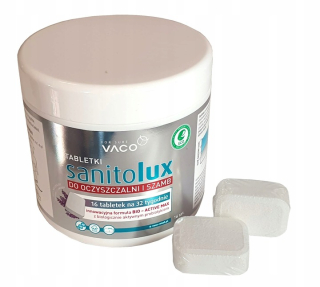 Vaco Sanitolux Tablety pre čističky odpadových vôd a septiky 320 g (16 kusov)
