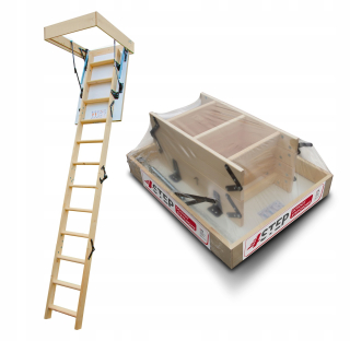 Interiérové schody - Strychowe schody 4Step Greenline 90x70 32 mm