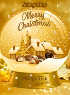 Schogetten Čokolády s náplňami Adventný kalendár Prázdniny z Nemecka