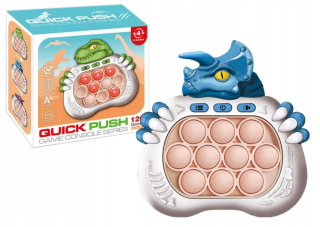 Dinosaurus Pop It Senzorická hra Batéria svieti modré zvuky