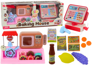 Set Donut Shop Cukráreň Pokladňa Mikrovlnka