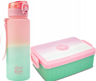 CoolPack fľaša na vodu 600 ml + GRADIENT JAHODOVÉ RAŇAJKY 765 ml COOLPACK