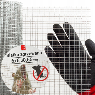Nástraha na myši a potkany - Galvanická hlodavná sieť 6 mm drôt 0,65 mm 1 m
