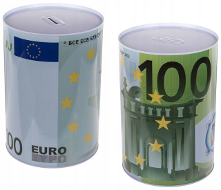 Pokladnička pre deti - Piggy Bank 100 EUR XXL Veľká plechovka