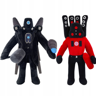 Rozprávkový plyšák - Skibidi WC Plyšový TITAN TV MAN maskot 30CM 2KS