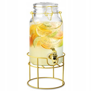 Nádoba na potraviny - Dóza s kohútikom na stojan na pitnú vodu na limonádu
