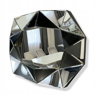 Strieborné obdĺžnikové glamour zrkadlo 72x100 cm M-0541-03