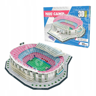 Futbalový štadión - CAMP NOU - FC Barcelona - 3D puzzle 69 dielikov