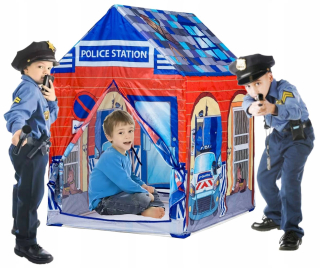 Detský stanový domček policajná stanica pre domácu záhradu veľká
