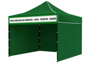 Stan s LOGO Express Garden 3x3 Pavilion s nápisom PRINT