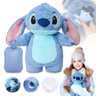 Stitch Angel Lotso Plyšová fľaša s teplou vodou Fľaše na horúcu vodu Kawaii Soft