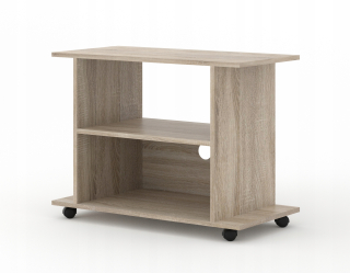 TV stolík na kolieskach YOGI 80 cm dub sonoma
