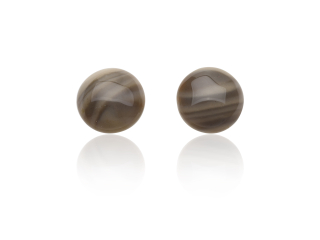 Strieborné náušnice Yourbizuteria K-142-A, okrúhle, s 1 cm pazúrikom