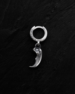 Strieborné pánske mono náušnice GRIZZLY BEAR CLAW