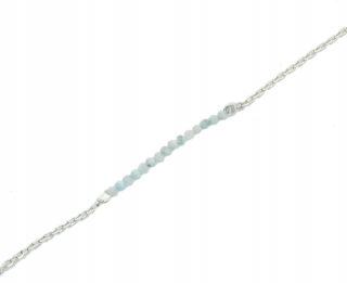 Náramok zo striebra 925 - LARIMAR