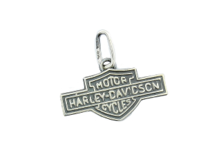 Strieborný prívesok na motorku harley 17