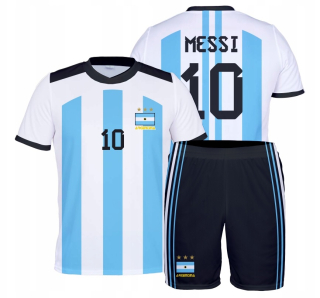 Basketbalová súprava - Messi outfit Argentína futbalové zastúpenie T -shirt Shorts R.134 cm