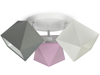 Stropné svietidlo Luxolar E27 ružová a fialová