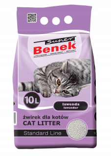 Super Benek levanduľová bentonitová podstielka 10 l