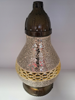 Veľká vitrážová karafa sviečka 35 cm SM-9K