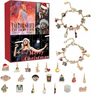 TAYLOR SWIFT ADVENTNÉ KALENDÁRE NÁRAMOK VIANOČNÝ DARČEK 2024