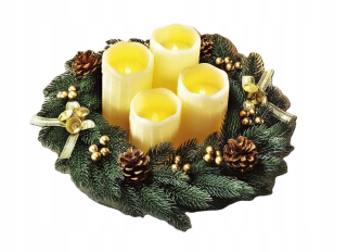TEWA ADVENTNÝ VANEC LED KRÉM