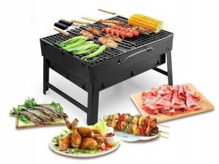 TG56279 GRILL prenosný skladací turistický gril na drevené uhlie