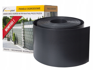 Termoplastová páska na oplotenie 19 cm x 26 m, grafit