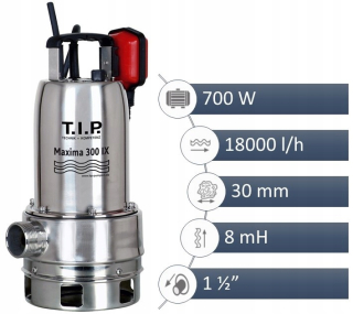 TIP 700 W ponorné čerpadlo 18 000 l/h