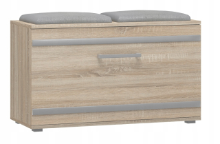TopEshop botník so sedákom 85 x 45 x 35 cm dub sonoma